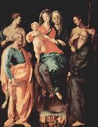 Annen-Altar, Madonna mit Hl. Anna, links Pontormo